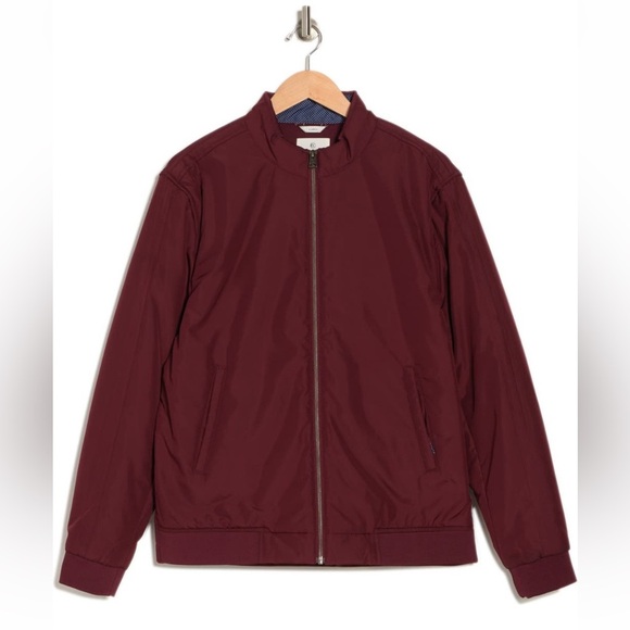 CONSTRUCT Hybrid Bomber burgundy jacket / men size L - Picture 3 of 4